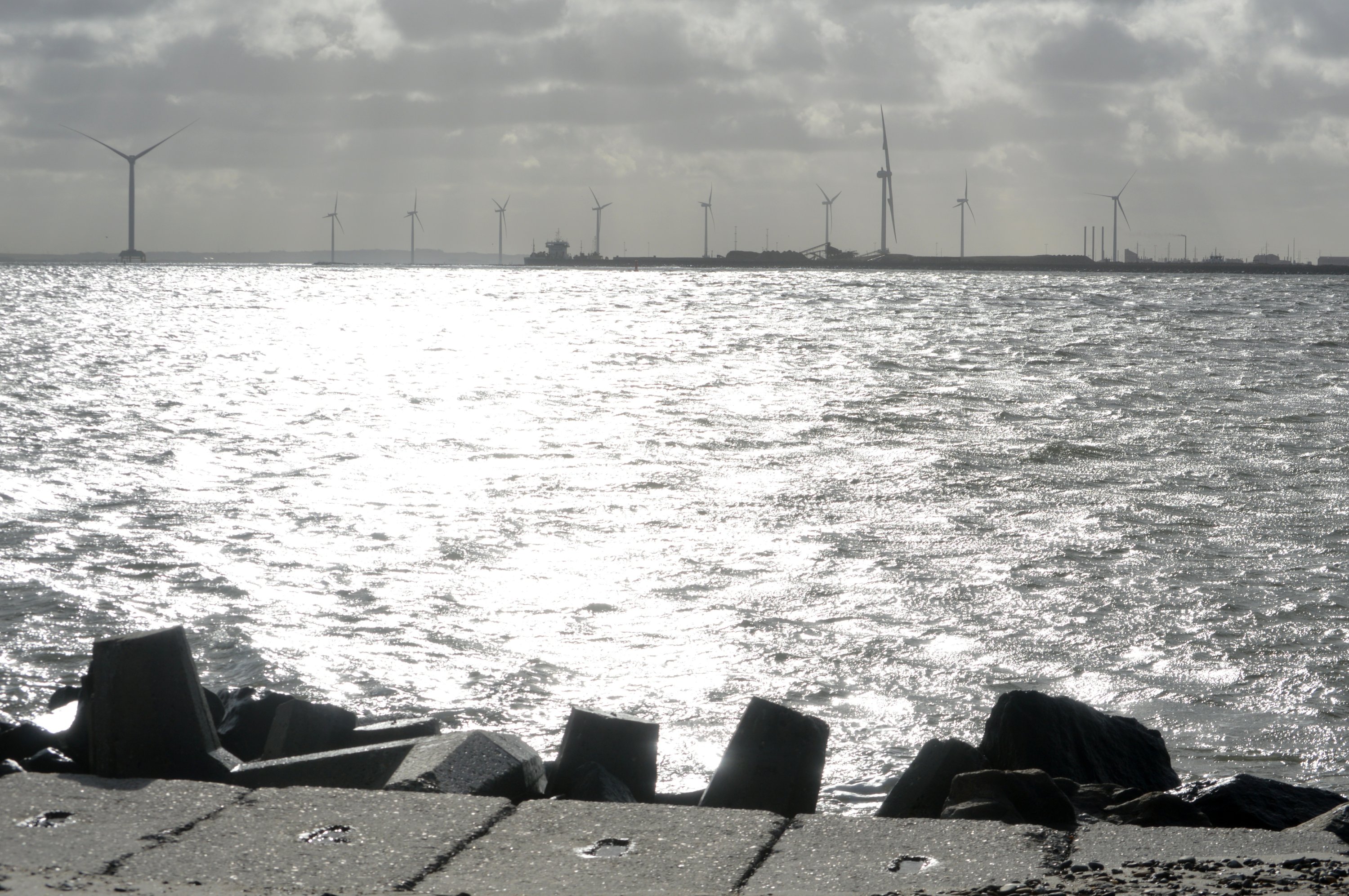 Vindmøller ved Thyborøn, Danmark