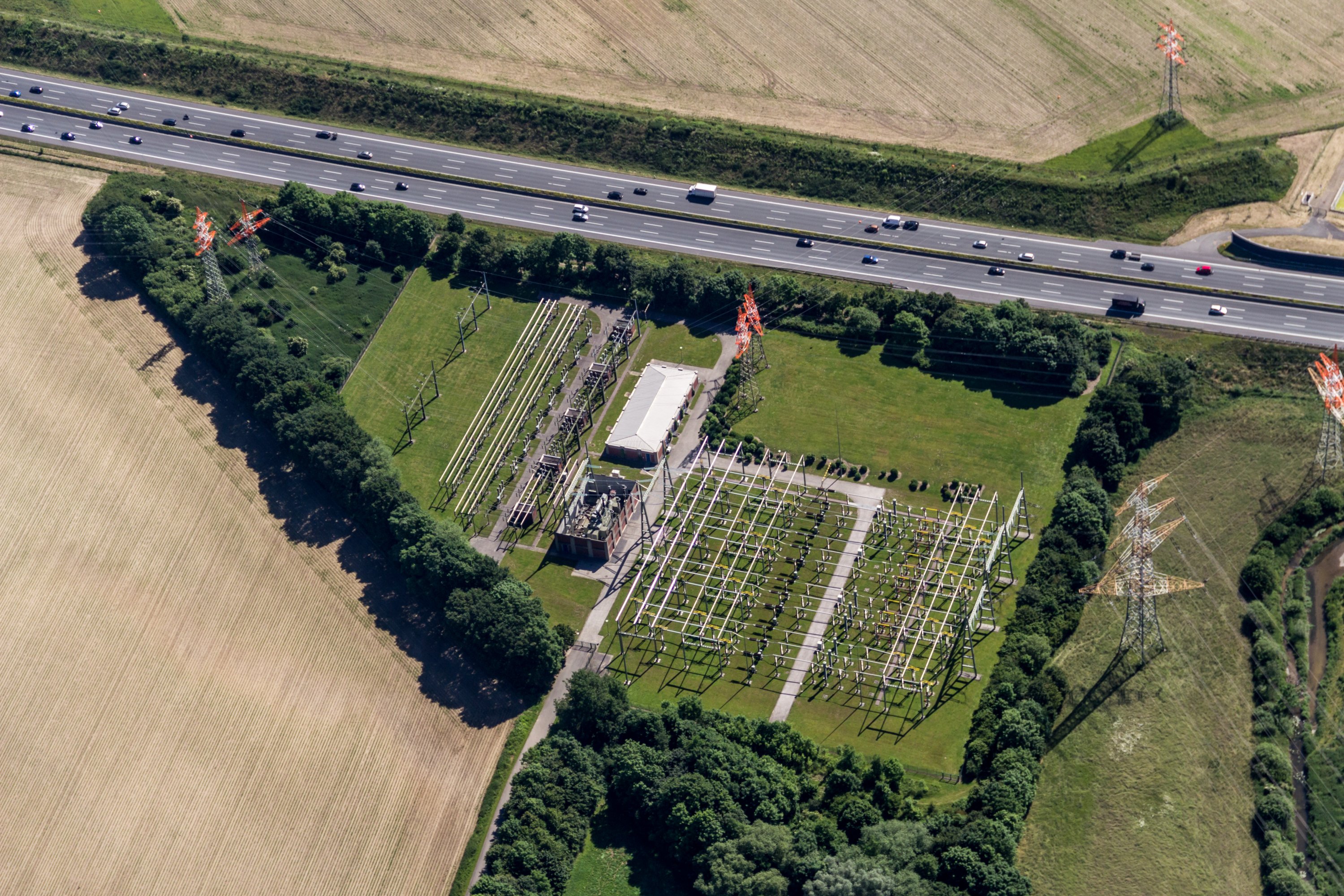 110 kV transmission substation Roxel in Münster, North Rhine-Westphalia