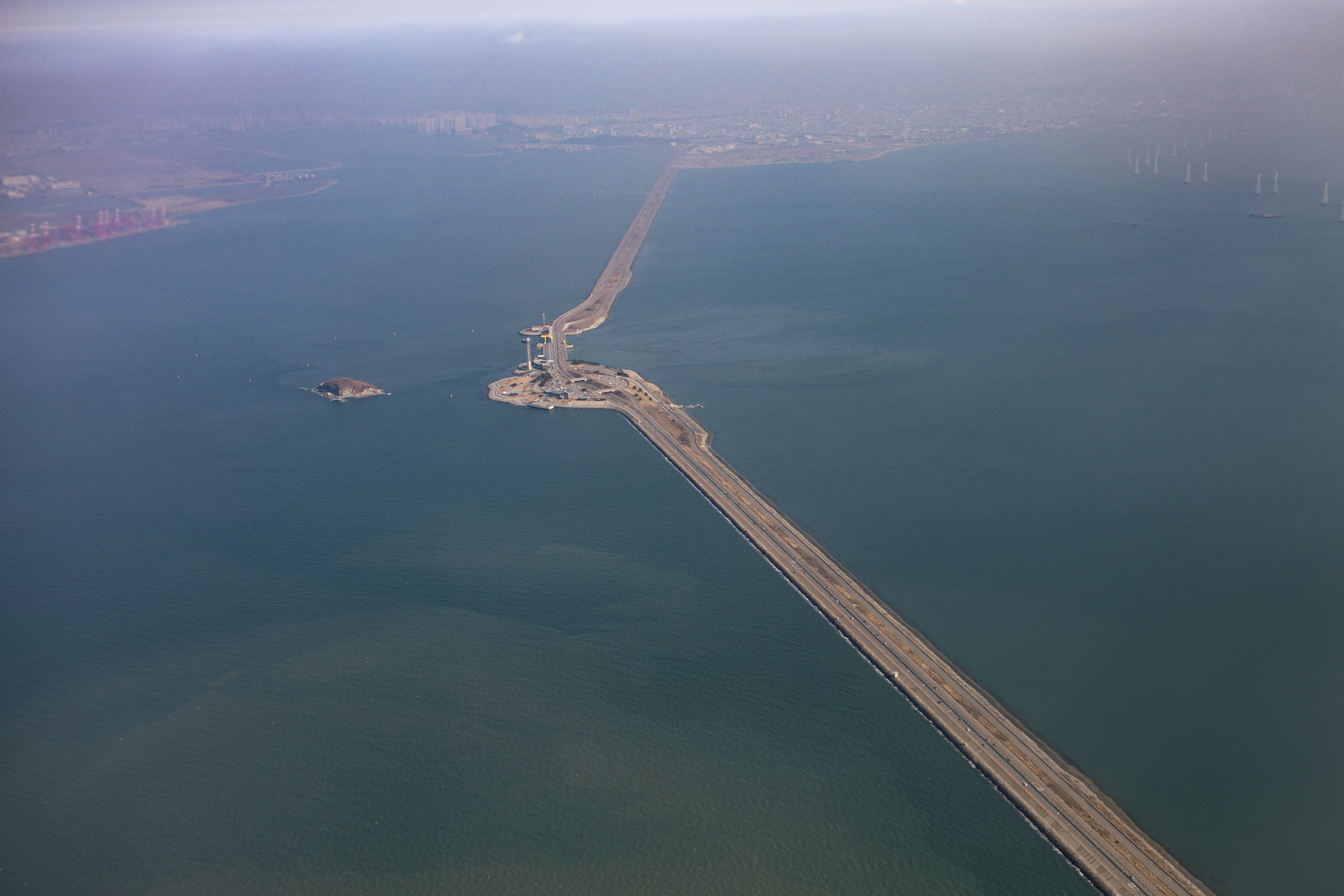 Sihwa Lake tidal power station, the world's largest operating tidal plant, South Korea