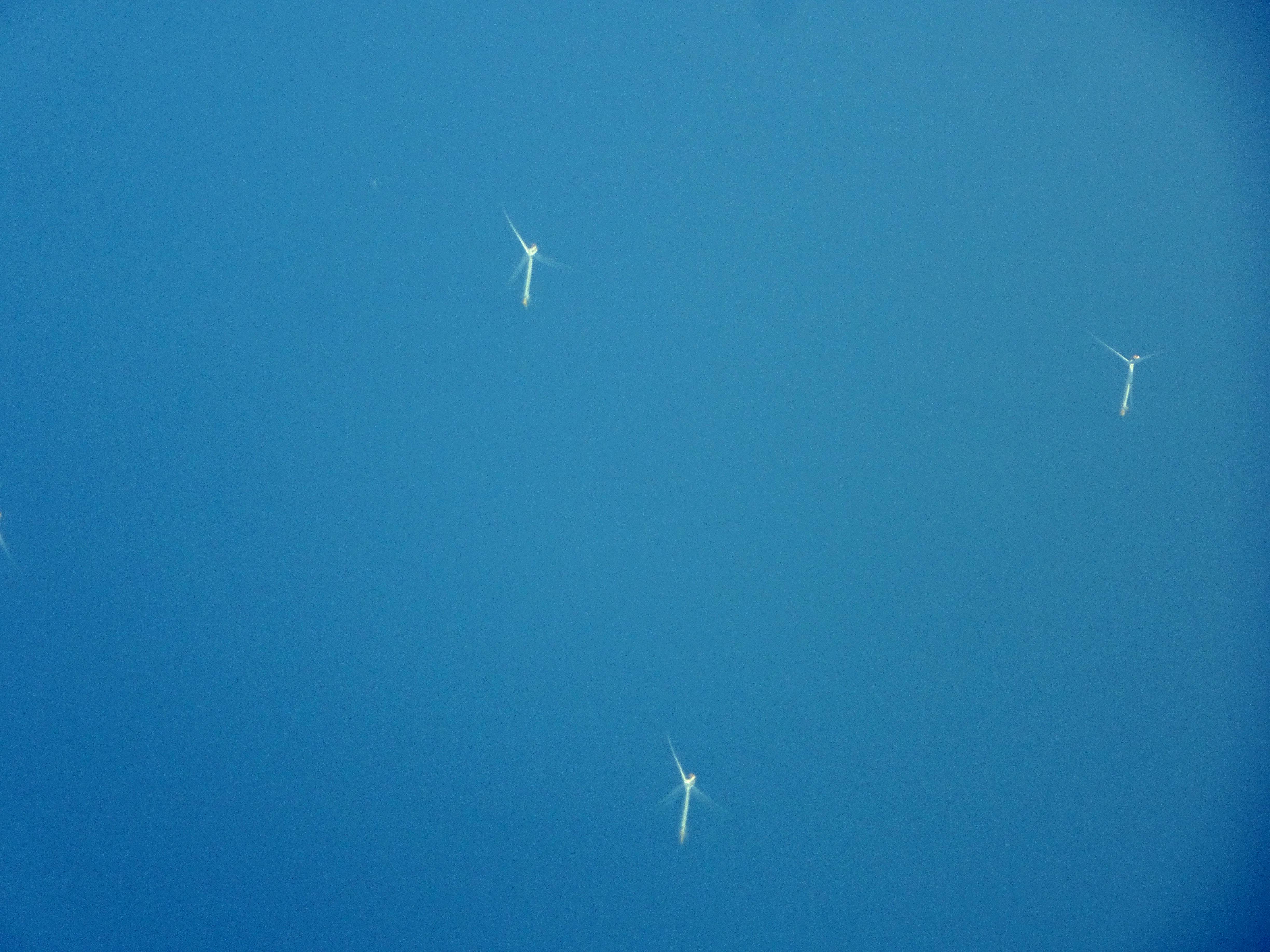 Aerial view of the Hornsea 2 offshore wind farm, the UK's largest operational offshore wind project, in the North Sea